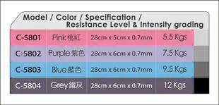 台灣製造 ALEX C-58 環狀彈力圈-桃紅/紫/藍/鐵灰(只) (3.7折)