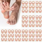Shynek 72Pcs Oval Shape Felt Callus Pads Soft Callus of Foot Adhesive Foot Callous Cushions Bulk for Men and Women Reduce Foot and Heel Pain, Beige