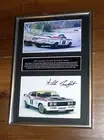 Allan Moffat Bathurst 1977 Ford XC Falcon Signed Mounted Framed Silver Frame
