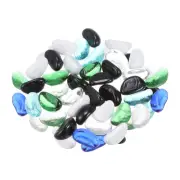 Fire Glass Beads, Round Glass Marbles Gravel Pebbles Vase Fillers Multicolor