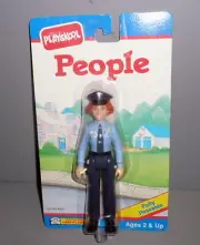 Vintage Playskool People POLICE OFFICER Fully Posable 6" Tall *MOC 1993
