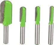 4PCS Core Box Bits Deep Round Nose 8mm Shank Router Bit CNC Woodworking Carving Milling Cutter.