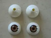 Realistic Acrylic Eyes for Halloween PROPS, MASKS, DOLLS or Bears (LIGHT BROWN)