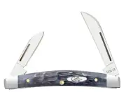 Case xx Knife Small Congress Jigged Gray Bone 58422 Carbon Steel Pocket Knives