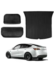 Tesla Model Y 3PC Front Trunk Floor Mat Set Fits 2020 2021 2022 Brand New