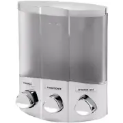 Trio 15 Oz. Soap/Lotion/Antibacterial Dispenser in Satin Silver