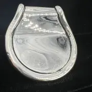 Vintage Pendant Silver Tone Chunky Thumb Print Style Silver Plated BEST