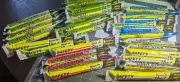 Lot 28 Light Sticks 12 Hour Bright Glow Stick Red Yellow Blue Green