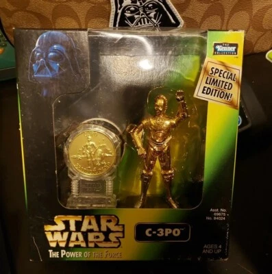 NEW Limited Edition Star Wars POTF C-3PO with Coin Kenner 1998 FREE SHIPPING NIB