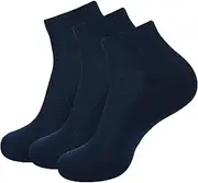 [MERIRA] Pack Of 3 Navy Blue Ankle Socks Men(JOPLASM14-P)