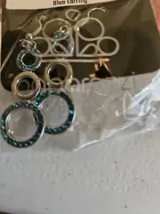 Paparazzi Bubble Bustle Blue Fish Hook Earrings