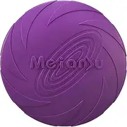 Dog Frisbee Rubber Pet Puppy Safe Exercise Fetch Outdoor Training Toy, Strong Bite-Resistant Disc for Pet Exercise
