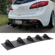 For Mazda 3/Speed 3 Rear Diffuser 10 Shark Fins Bumper Lip Splitter Spoiler Kit