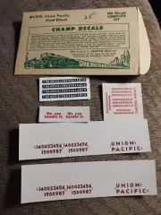 Champ Decals HO EH-208 Union Pacific Hood Diesel