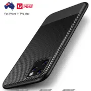 For iPhone 12 Pro Max Case Carbon Fiber Protection TPU Ultra Thin Cover 11 XR Xs