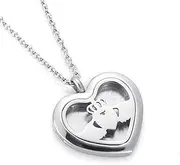 BIAIHQIE Heart Diffuser Essential Oil Perfume Pendant Necklace Pads As Gift