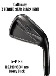 Callaway X FORGED STAR BLACK 2024 Iron set 5-pw / NSPRO 950GH neo S
