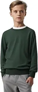 [L S U] Boys Round Neck Sweaters School Kids Adults Smart Hoodies 3 to 18 Years Old Sweater Unisex