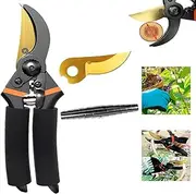 8" Premium Bypass Pruning Shears for your Garden Pruning Shears - Heavy-Duty, ratchet pruners shears, for orchard,tree, floral, live plants, hand gardening tools，Labor Saving Fruit Tree Pruning Knife