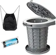 Outdoor Toilet,Portable Camp Toilet | Retractable Potty with Adjustable Height Outdoor Camping Stool for Hiking Fishing Beach Picnics Kids Adults