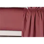 Plain Burgundy Color Fitted Sheet (Queen / King Options)