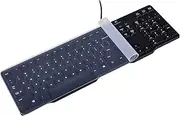 Universal Clear Waterproof Anti-Dust Silicone Keyboard Protector Cover Skin for Standard Size PC Computer Desktop Keyboards (Size: 17.52" x 5.51")
