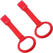 COOPHYA 2 Pack Baby Pull Rings Nursery Crib Hanging Rings Toddler Learning Tools for Arm Strength