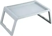 XIASABA Foldable Desk Breakfast Bed Table Computer Laptop Holder Portable Serving Tray Available in Beige and Blue Ideal for Home Dorm Office Outdoor Camping and Picnic Made of (Light Blue)