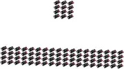 BRIGHTFUFU 7sets 2 Position Sound Box Terminal DIY Speaker Terminal Connector Plastic Iron Easy Install Positive Negative Indicators 30pcs*7