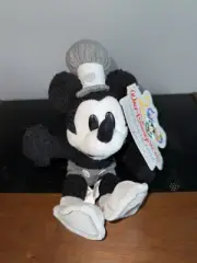 Steam Boat Willie Millennium Mickey Mouse tagged Plush Bean Bag Beanies
