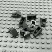 LEGO Slope - Dark Bluish Gray - 45 Degree 2 x 1 with 2/3 Cutout - QTY x10