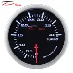 【D RACING三環錶/改裝錶】52MM單色白光 高反差 0~4BAR 機械式渦輪錶 BOOST GAUGE(增壓錶) 入門款 柴油車可用