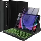 Backlit Keyboard Case for Samsung Galaxy Tab S9 Plus 12.4 Inch 2023, 7 Color ...