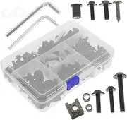 1 Set Motorcycle Screw Set Windscreen Bolt Motorbike Fairing Bolt Kit Bike Windscreen Screws Mount Motorcycle Modification Accessories Bolts Bike Accessories Aluminum Black