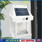 LED Solar Wall Light Body Sensing Solar Yard Lamp for Garden Yard (White)