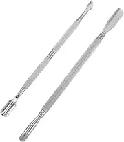 SHERCHPRY Stainless Steel Nail Tools Set Dual-ended Pusher Gel Remover Cuticle Trimmer Polish Scraper Nail Care Kit Portable Durable