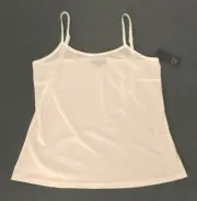 LIZ JORDAN: Size: 14. Slinky Stylish WHITE, Cami Singlet, with Adjustable Straps