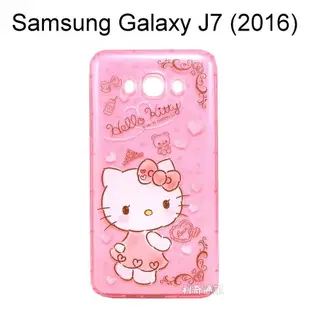 Hello Kitty空壓氣墊軟殼 [小熊] Samsung Galaxy J7 (2016) J710【三麗鷗正版授權】