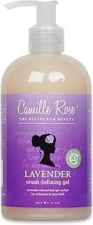 Camille Rose Lavender Crush Curl Defining Hair Gel, for Definition and Extra Hold, 12 oz