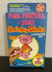 Shrinks Dinks Pink Panther and Sons Collector Set by Colorforms 1984