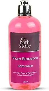 The Bath Store Plum Blossom Body Wash Shower Gel | Exfoliating Body Wash For Dry Skin & Oily Skin | Tan Removal Body Wash For Men & Women | Liquid Soap For Bath - 300ml