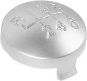 Gear Cover Auto Transmission Shift Knob Cap Gear Shift Knob Accessory Stick Shifter Cover Shifter Grip Handle Cap Car Accessories Silver Plastic