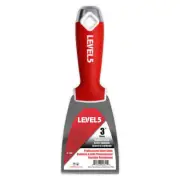 LEVEL5 Drywall Tools - 3" Carbon Steel Joint/Putty Knife Soft Grip Handle 5-149