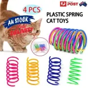 4/8/12 Packs Cat Spring Toys Plastic Springs Cat Toys Colorful for Cat Kitten