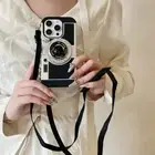 Cover Shockproof Camera Phone Case Strap For iPhone 16 15 14 Pro Max 13 12 11