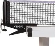 STIGA Premium Clipper 72" Regulation Table Tennis Net and Post Sets - Easy Set Up and Spring Activated Clip ping Pong net Set