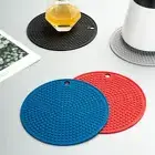 Insulating Heat Resistant Protective Mat Round Doily Hot Pads Trivets Pot