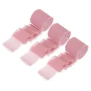 Chiffon Ribbon, 1.5"x7 Yard Silk Dusty Rose Tulle Satin Fabric Ribbon,3pcs