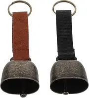 Loud Dog Collar Bells Mini Cowbells for Pet Safety Brass Bells for Hiking for Outdoor Activities