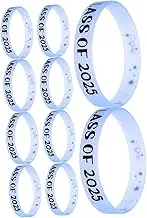 TINEASUR 10pcs 2025 Graduation Bracelet Silicone Bracelets Bracelet Bands Wrist Bands for Event Silicone Wristbands Graduation Silicine Bracelet Back to School Bracelets Event Wristbands